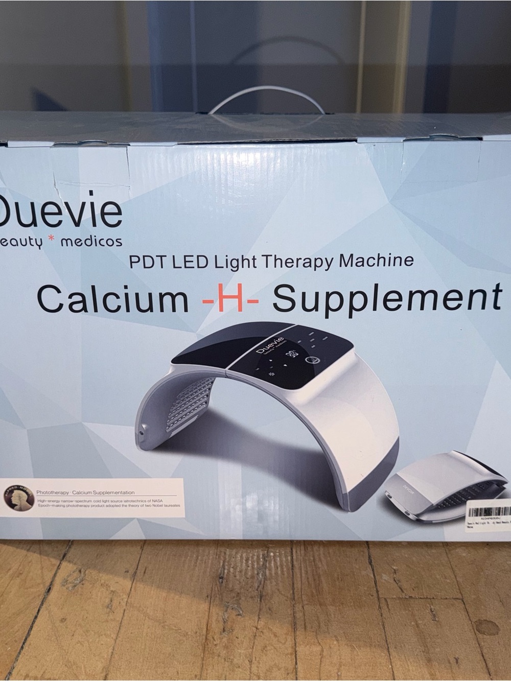 DUEVIE White PDT LED Light Therapy Machine - Calcium-H Supplement